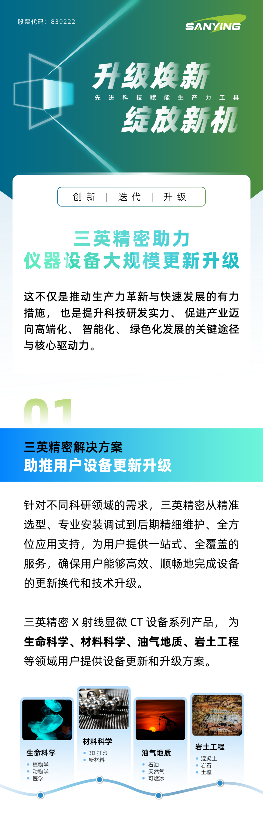 升级焕新 绽放新机 | 三英精密以创新产品组合与解决方案，助力仪器设备大规模更新升级