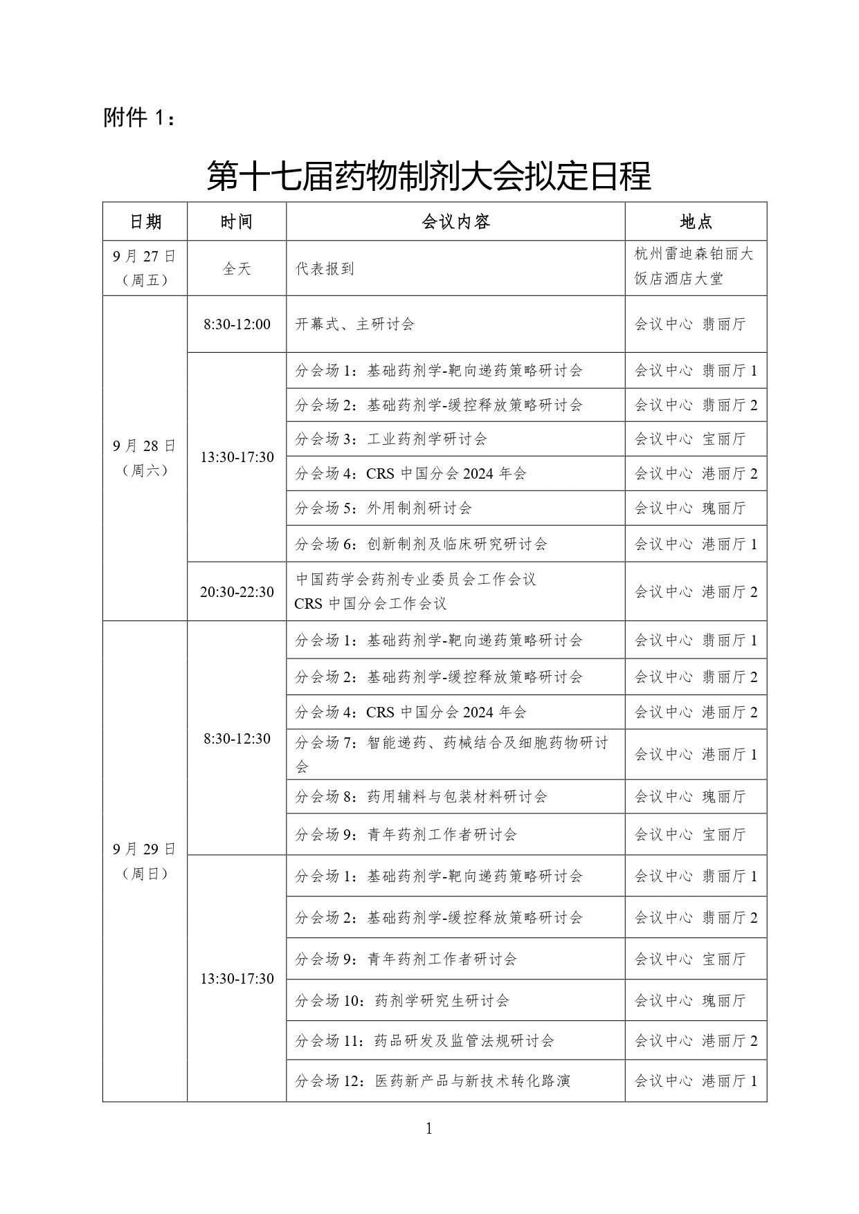 会议邀请——第十七届药物制剂大会